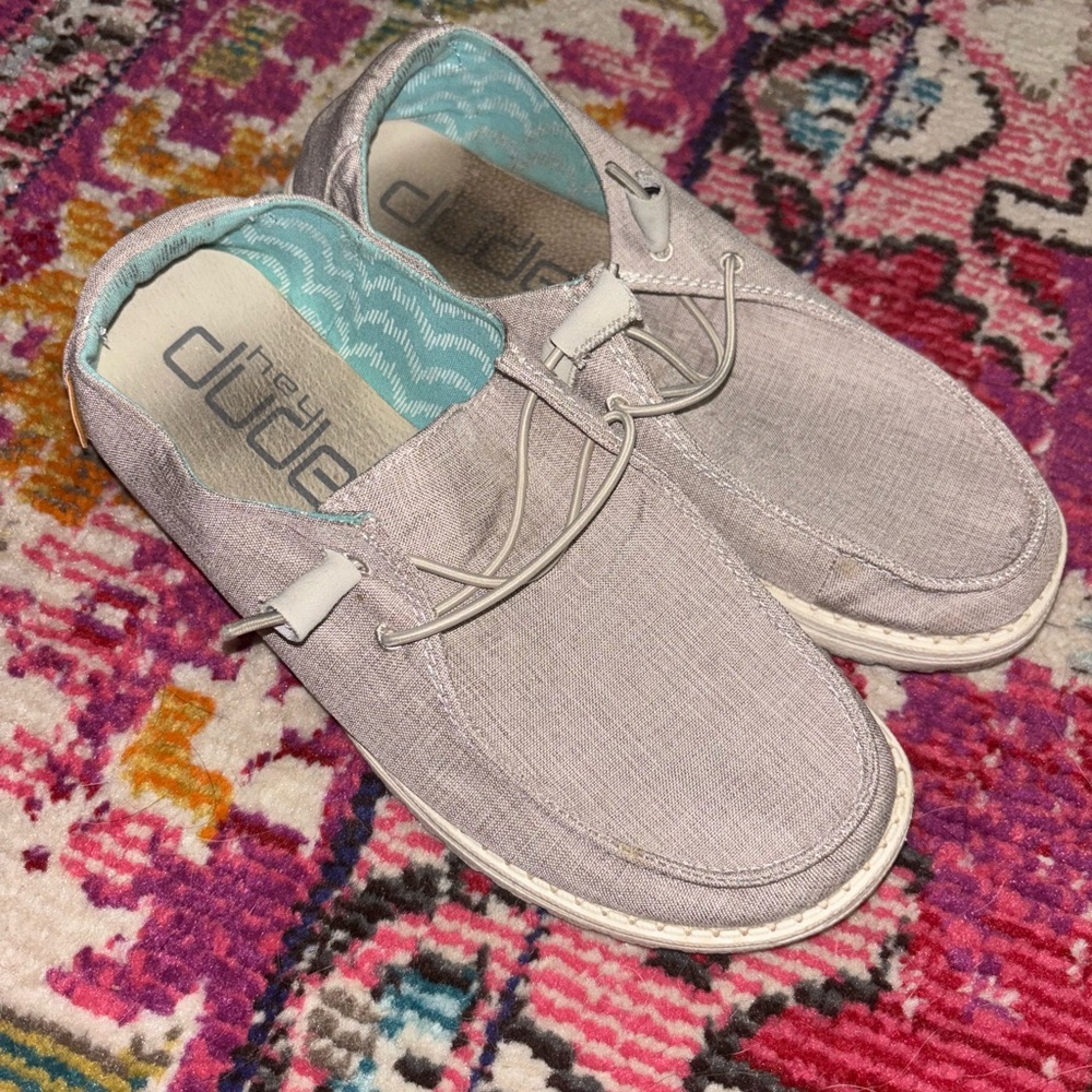 Hey Dude Men's Casual Gray Shoes